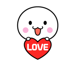 White thing usable anytime 4 sticker #5561478