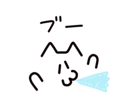 The cat character sticker #5562014