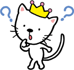 Cheerful cat prince sticker #5562263
