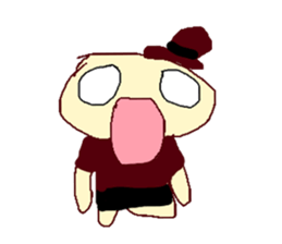 Funny animals and figures sticker #5563806