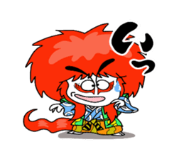 kabuki de gozaru shishimaru-kun sticker #5564751
