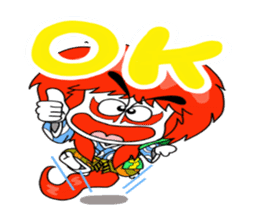 kabuki de gozaru shishimaru-kun sticker #5564755