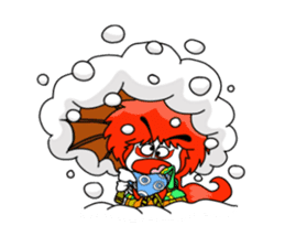 kabuki de gozaru shishimaru-kun sticker #5564756