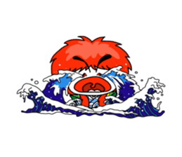 kabuki de gozaru shishimaru-kun sticker #5564761