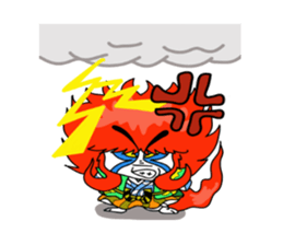 kabuki de gozaru shishimaru-kun sticker #5564764