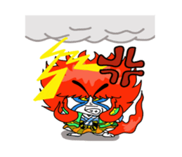 kabuki de gozaru shishimaru-kun sticker #5564764