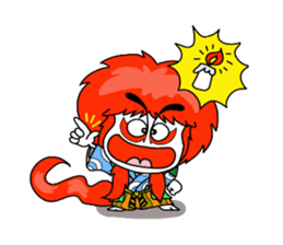 kabuki de gozaru shishimaru-kun sticker #5564766