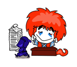 kabuki de gozaru shishimaru-kun sticker #5564769