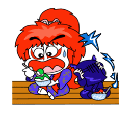 kabuki de gozaru shishimaru-kun sticker #5564771
