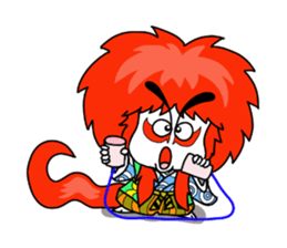 kabuki de gozaru shishimaru-kun sticker #5564772