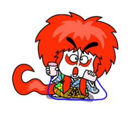 kabuki de gozaru shishimaru-kun sticker #5564772