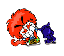 kabuki de gozaru shishimaru-kun sticker #5564773