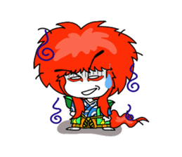 kabuki de gozaru shishimaru-kun sticker #5564774