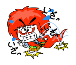 kabuki de gozaru shishimaru-kun sticker #5564775