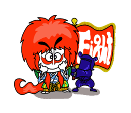 kabuki de gozaru shishimaru-kun sticker #5564776
