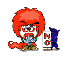 kabuki de gozaru shishimaru-kun sticker #5564782