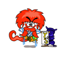 kabuki de gozaru shishimaru-kun sticker #5564783