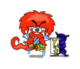 kabuki de gozaru shishimaru-kun sticker #5564783