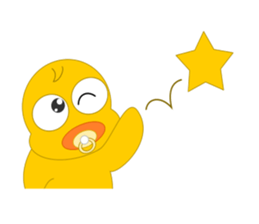 Always cheerful chick sticker #5567429