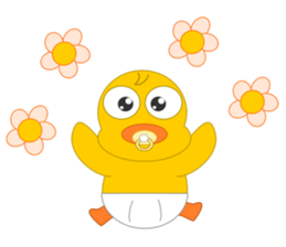 Always cheerful chick sticker #5567430
