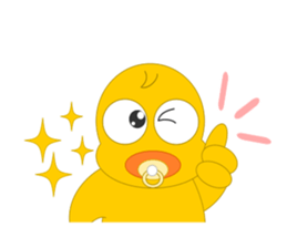 Always cheerful chick sticker #5567431