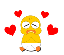 Always cheerful chick sticker #5567432