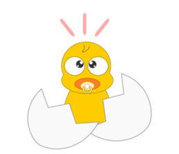 Always cheerful chick sticker #5567434