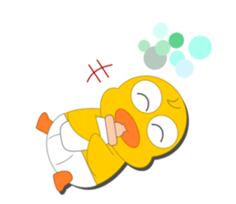 Always cheerful chick sticker #5567436