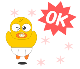Always cheerful chick sticker #5567437