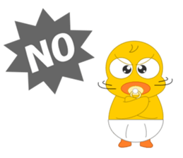 Always cheerful chick sticker #5567438