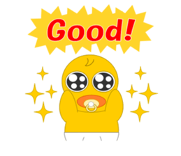 Always cheerful chick sticker #5567439