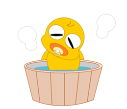 Always cheerful chick sticker #5567440