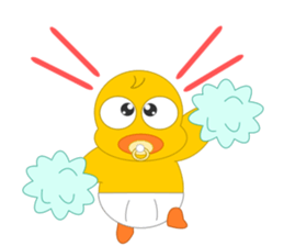 Always cheerful chick sticker #5567441