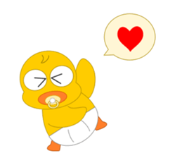 Always cheerful chick sticker #5567444