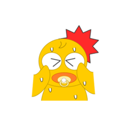 Always cheerful chick sticker #5567445