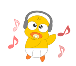 Always cheerful chick sticker #5567446