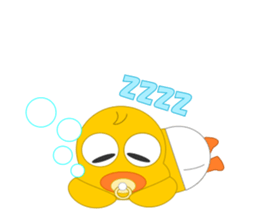 Always cheerful chick sticker #5567447