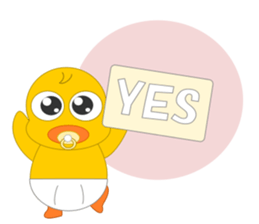 Always cheerful chick sticker #5567448