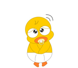 Always cheerful chick sticker #5567449