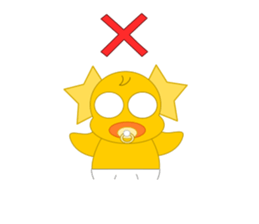 Always cheerful chick sticker #5567452