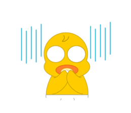 Always cheerful chick sticker #5567457