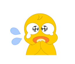 Always cheerful chick sticker #5567460