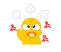 Always cheerful chick sticker #5567461