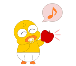 Always cheerful chick sticker #5567463