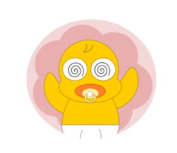 Always cheerful chick sticker #5567465