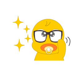 Always cheerful chick sticker #5567466