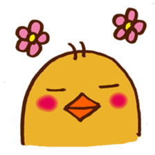 chick with japanese comment sticker #5567909