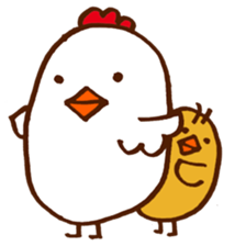 chick with japanese comment sticker #5567910