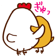 chick with japanese comment sticker #5567911