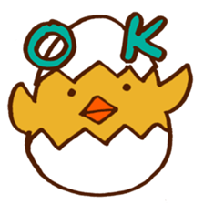 chick with japanese comment sticker #5567912